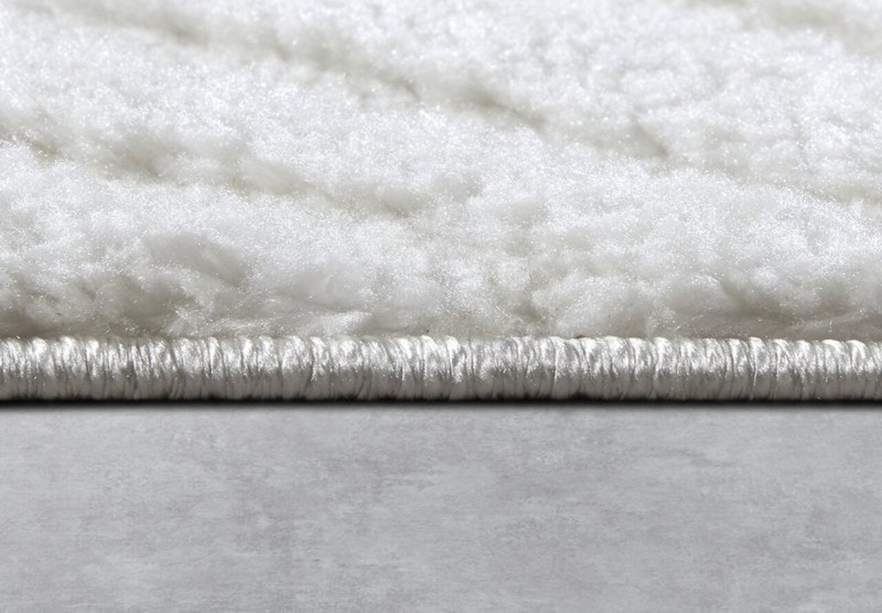 Elle Decoration - Gallery - Hoogpolig vloerkleed - Pigment - Crème Wit - 80 X 120 CM