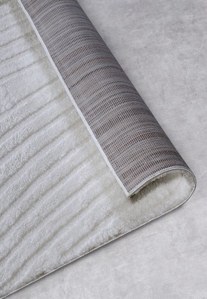 Elle Decoration - Gallery - Hoogpolig vloerkleed - Pigment - Crème Wit - 80 X 120 CM