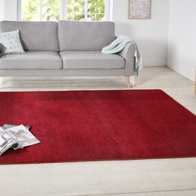 Effen vloerkleed - Nasty Rood - 140x200 cm