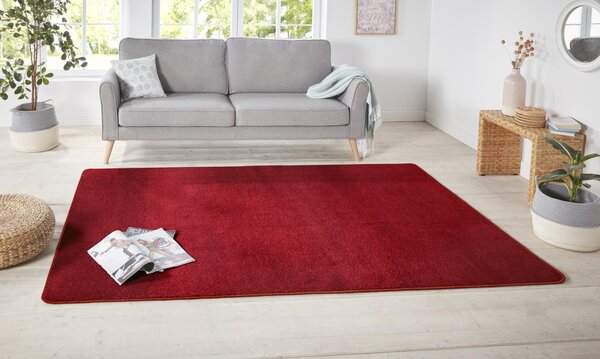 Effen vloerkleed - Nasty Rood - 140x200 cm