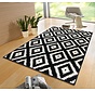 Geometrisch vloerkleed - Diamond Zwart/Wit - 200x290 cm