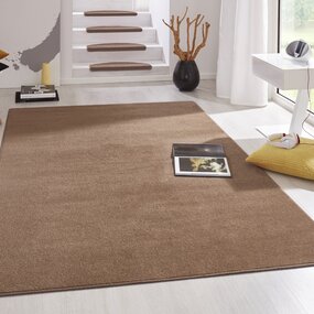 Effen vloerkleed - Fancy Bruin - 133x195 cm