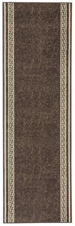 Moderne loper - Casa Bruin/Wit - 80x500 cm