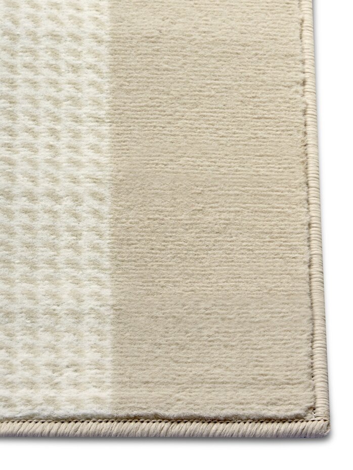 Laagpolig Loper - Band Crème - 80x250 cm