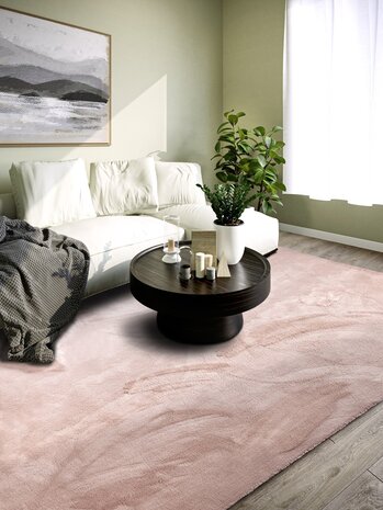 Villeroy & Boch - Hoogpolig vloerkleed - Leon - Oudroze - 80 x 150 cm