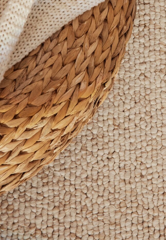 Laagpolig vloerkleed - Rocco Bolletjes Crème - 80x240 cm