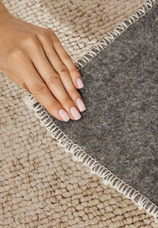 Laagpolig vloerkleed - Rocco Bolletjes Crème - 80x240 cm