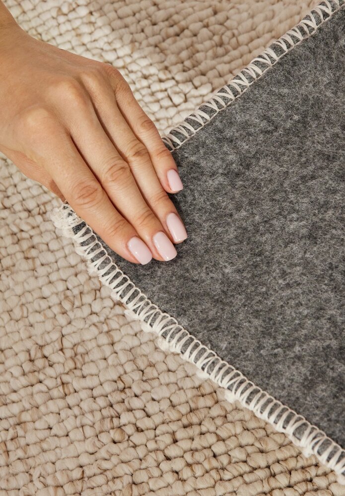 Laagpolig vloerkleed - Rocco Bolletjes Crème - 80x240 cm