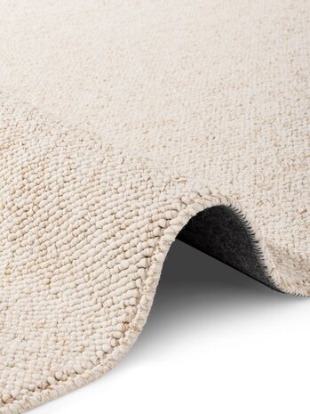 Laagpolig vloerkleed - Rocco Bolletjes Crème - 80x240 cm