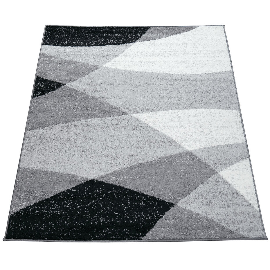 Modern vloerkleed - Fiest Grijs - 80x150 cm