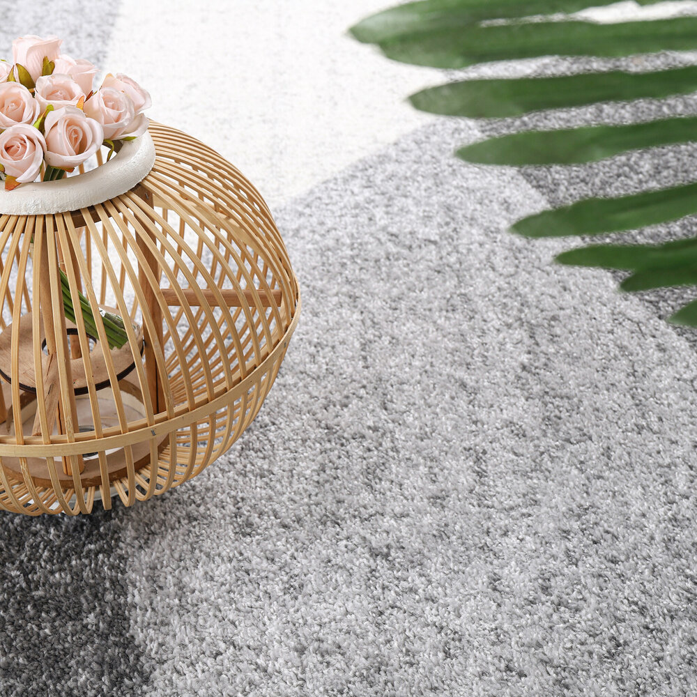 Modern vloerkleed - Fiest Grijs - 80x150 cm