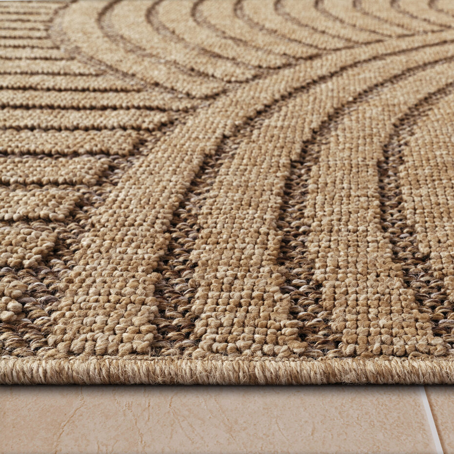 Jute buitenkleed - Colinna Japandi Beige - 120x160 cm