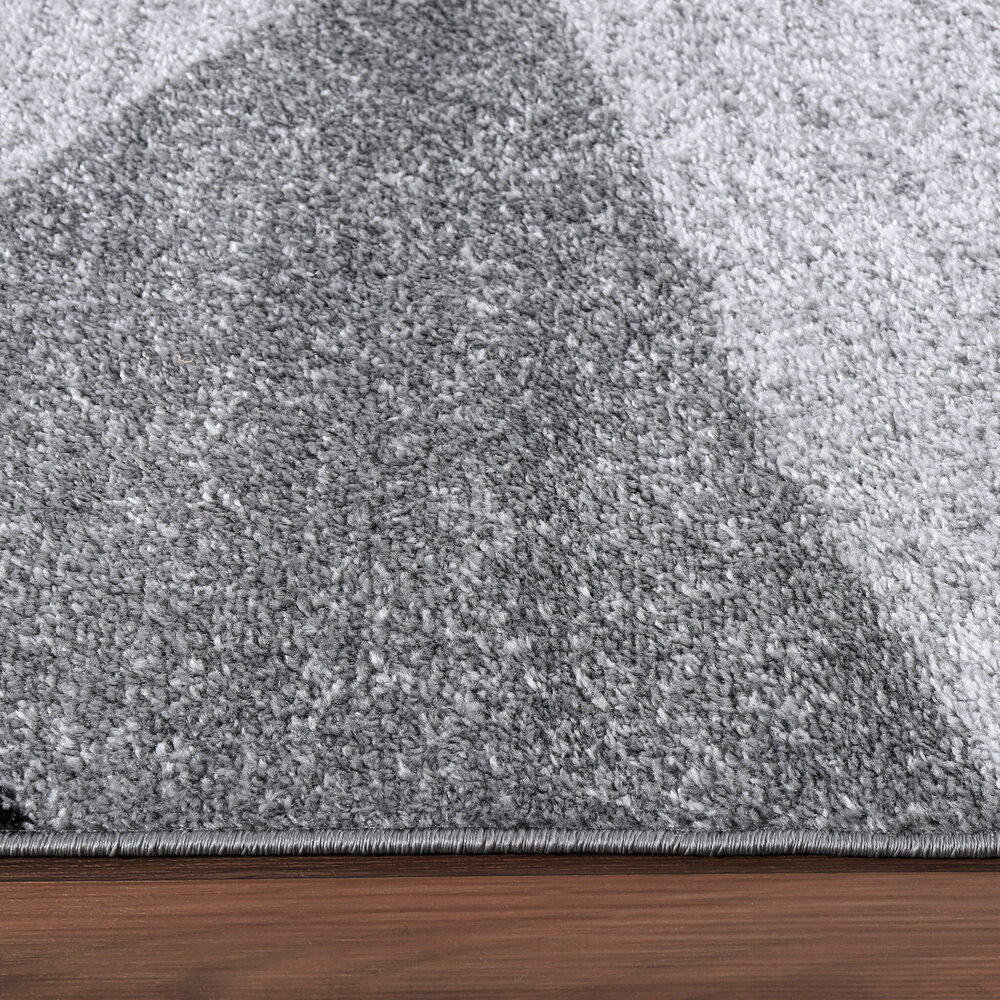 Modern vloerkleed - Fiest Grijs - 80x150 cm