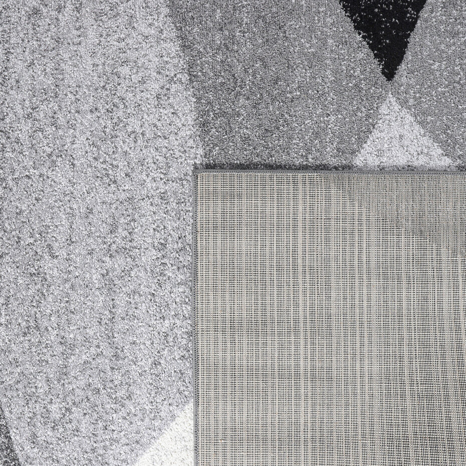 Modern vloerkleed - Fiest Grijs - 80x150 cm