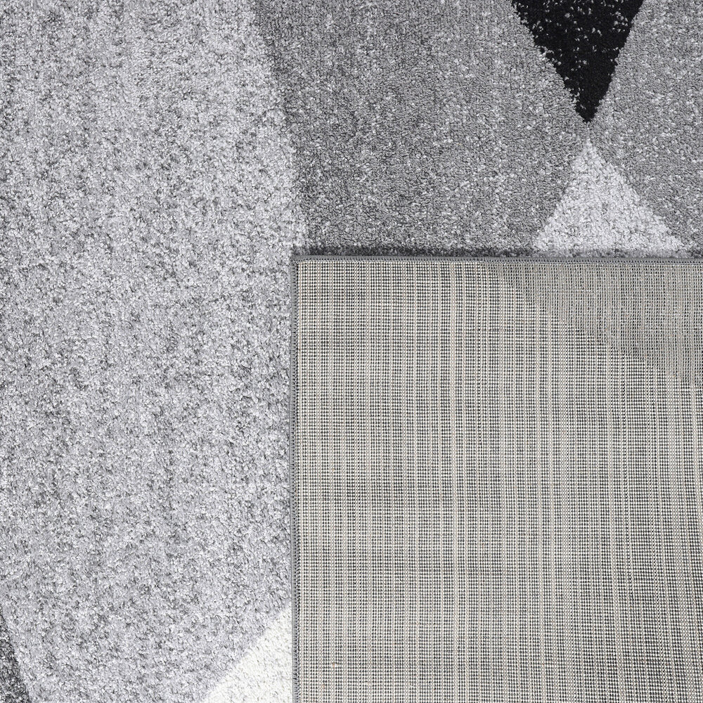Modern vloerkleed - Fiest Grijs - 80x150 cm