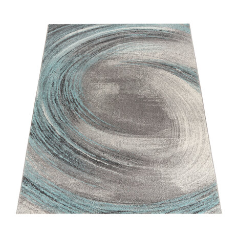 Laagpolig Meriza Vloerkleed - Turquoise - 80x150 cm