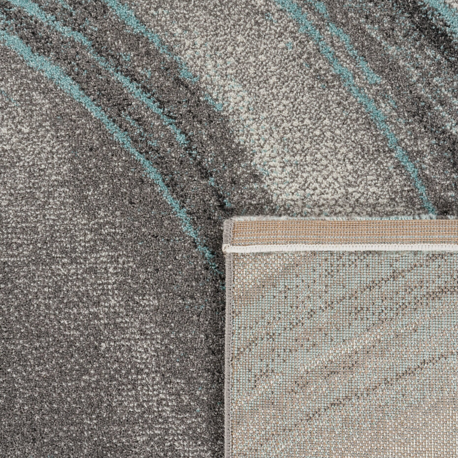 Laagpolig Meriza Vloerkleed - Turquoise - 80x150 cm