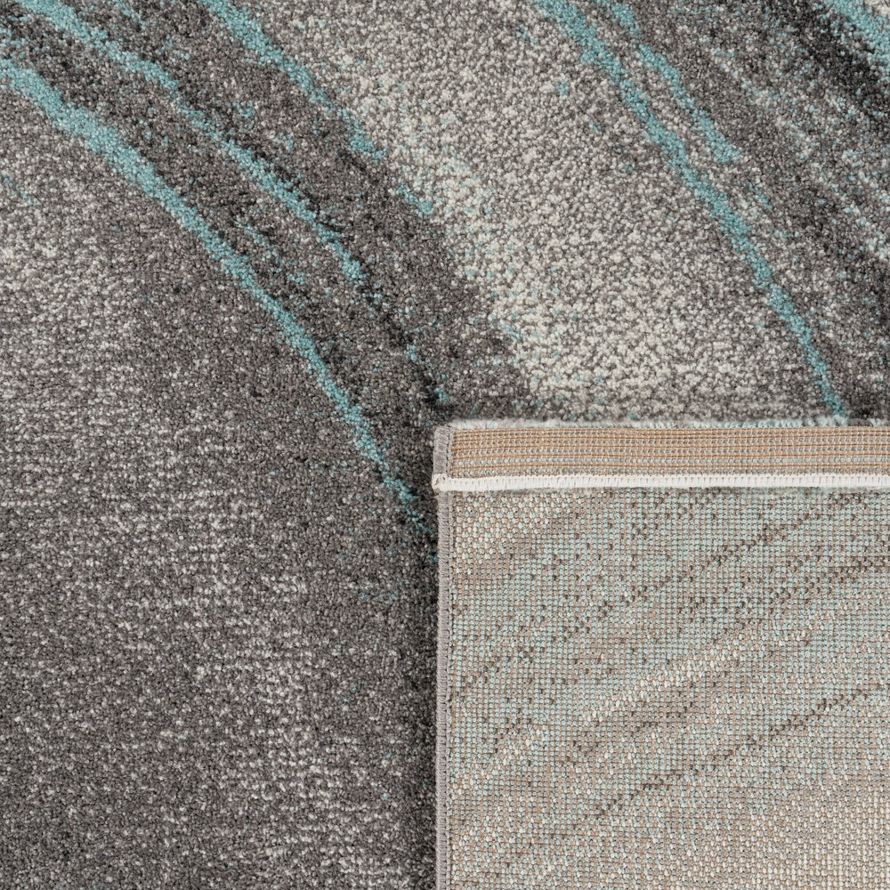 Laagpolig Meriza Vloerkleed - Turquoise - 80x150 cm