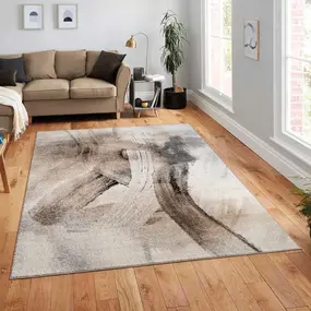 Grafisch vloerkleed - Monira Beige/Taupe/Grijs - 160x220 cm