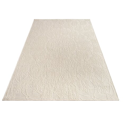 Binnen- en buitenkleed - Rimoda Medaillon Crème - 200x280 cm