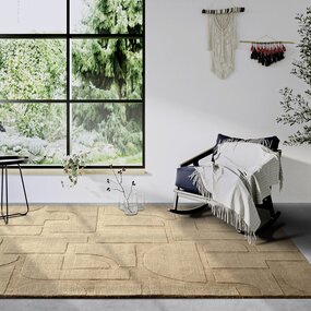 Wollen vloerkleed - Alexis Beige - 80x150 cm