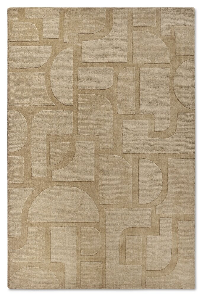 Wollen vloerkleed - Alexis Beige - 80x150 cm Wollen vloerkleed - Alexis Beige - 80x150 cm
