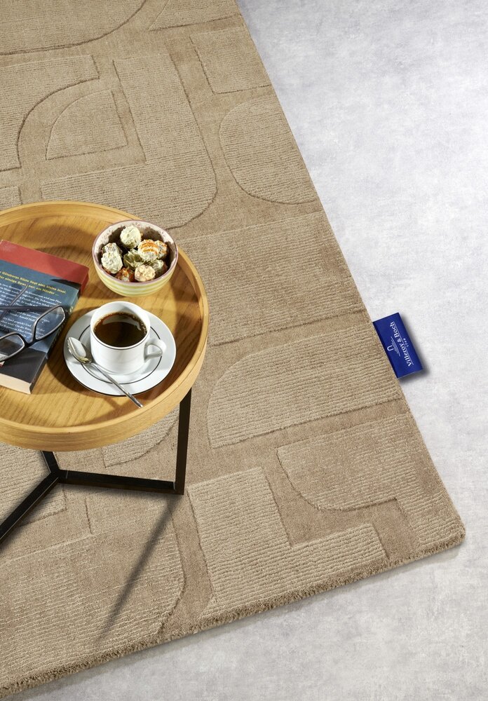 Wollen vloerkleed - Alexis Beige - 80x150 cm Wollen vloerkleed - Alexis Beige - 80x150 cm