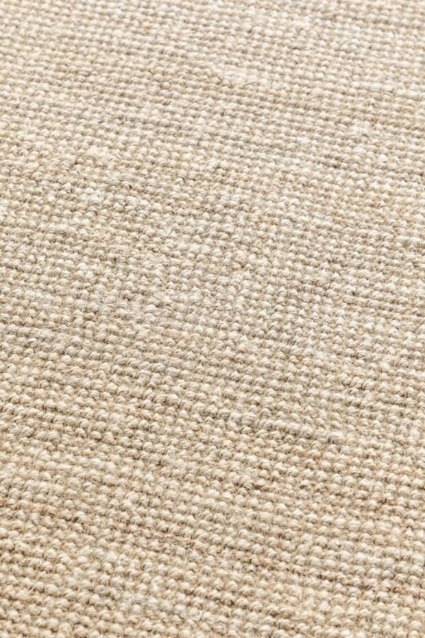 Handgeweven Jute vloerkleed - Bouclé Jaipur Crème - 80 X 150 CM