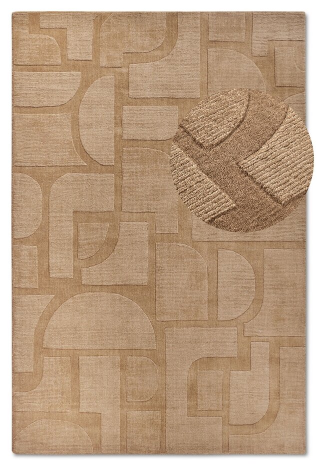 Wollen vloerkleed - Alexis Beige - 80x150 cm
