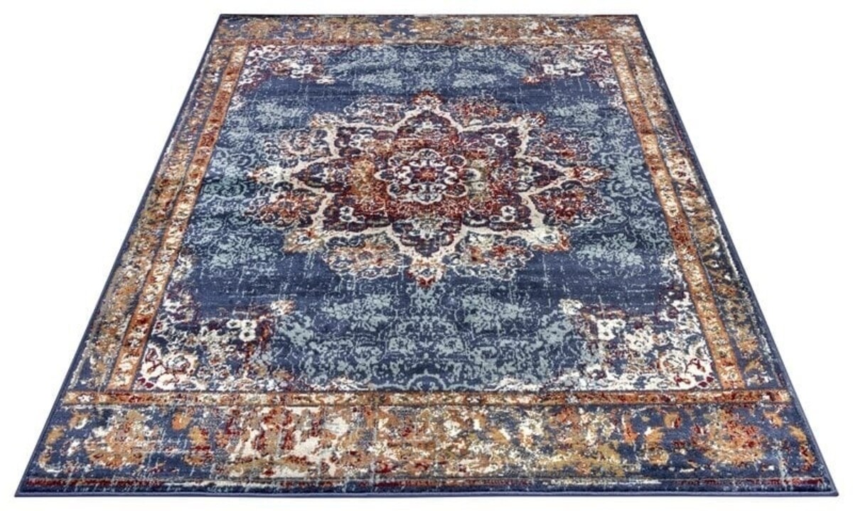 Vintage vloerkleed - Maderno Blauw / Multi - 80 X 120 CM