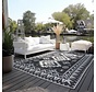 Elle Decoration - Binnen & Buitenkleed - Omkeerbaar - Gemini - Zwart - 120 X 170 CM