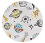 Rond Kindervloerkleed - Adventures Ruimte Crème/Multi - Ø 140 CM
