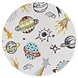 Rond Kindervloerkleed - Adventures Ruimte Crème/Multi - Ø 140 CM Rond Kindervloerkleed - Adventures Ruimte Crème/Multi - Ø 140 CM