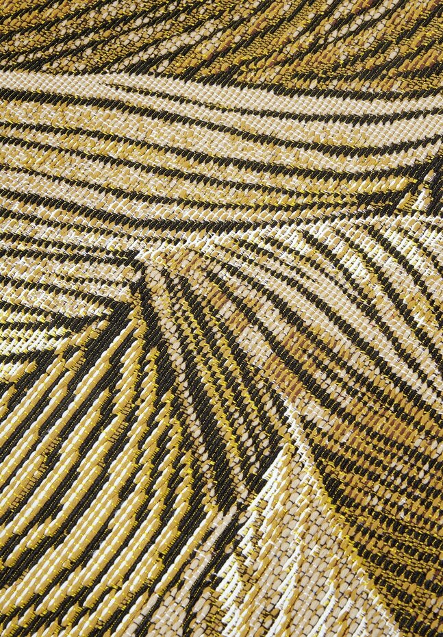 Modern binnen- en buitenkleed - Eugene Goud/Zwart - 120 X 180 CM