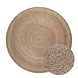 Jute vloerkleed - Rangpur Rond Taupe - Ø 140cm rond Jute vloerkleed - Rangpur Rond Taupe - Ø 140cm rond