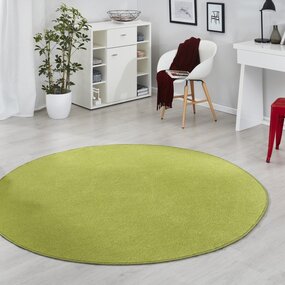 Rond effen vloerkleed - Fancy Groen - Ø 200cm rond