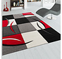 Modern vloerkleed - Diamesa Geblokt Rood - 160x230 cm