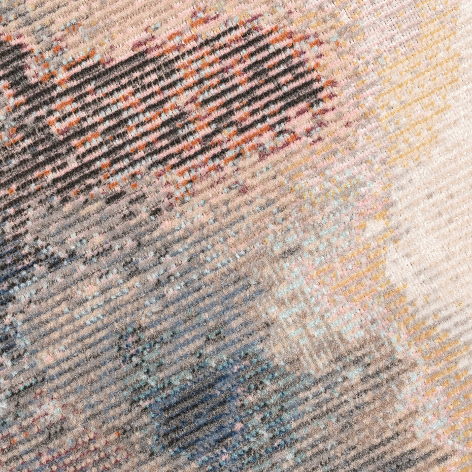 Abstract buitenkleed - Torana Beige/Roze/Blauw - 80x150 cm