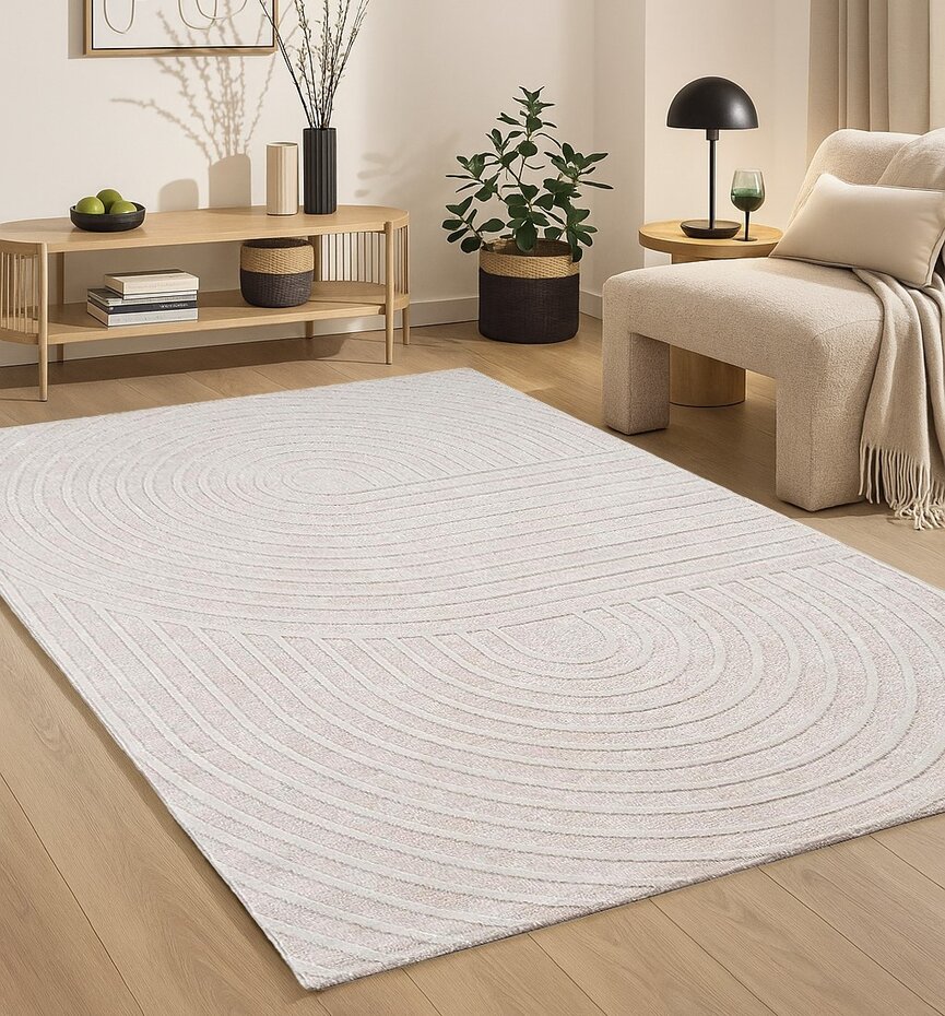 Japandi vloerkleed - Sanilia Crème Japandi vloerkleed - Sanilia Crème