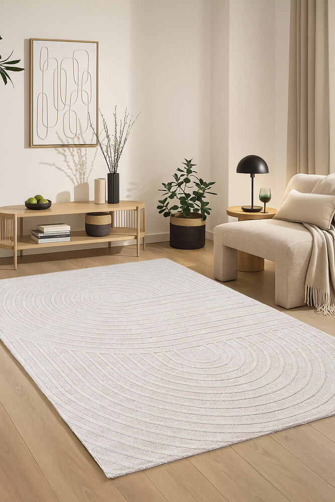 Japandi vloerkleed - Sanilia Crème Japandi vloerkleed - Sanilia Crème