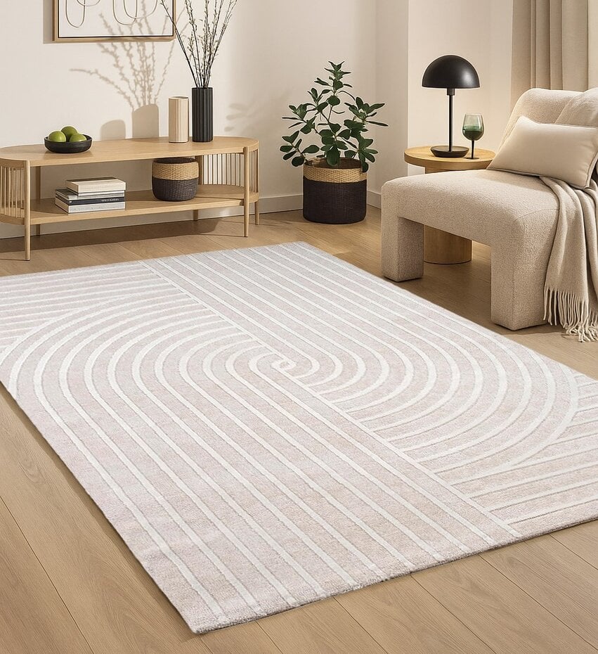 Modern vloerkleed - Sanilia Crème