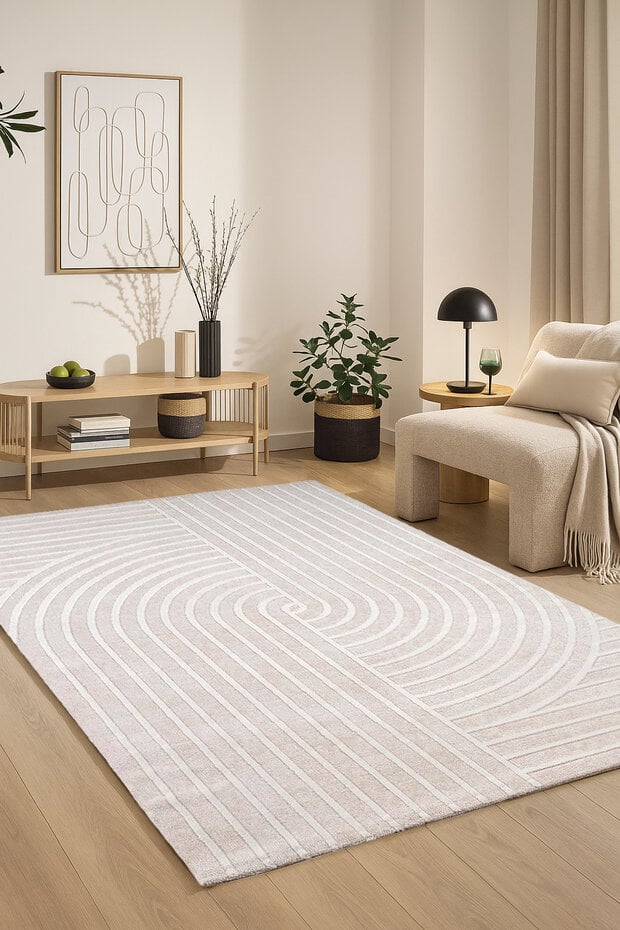 Modern vloerkleed - Sanilia Crème