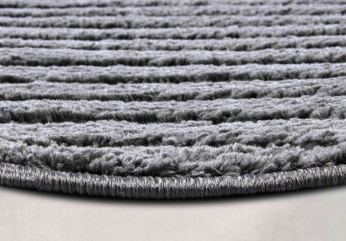 Rond Japandi vloerkleed - Panglao Antraciet - Ø 200cm rond Rond Japandi vloerkleed - Panglao Antraciet - Ø 200cm rond