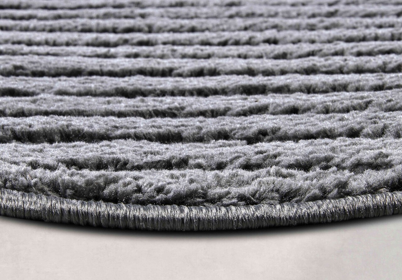 Rond Japandi vloerkleed - Panglao Antraciet - Ø 200cm rond Rond Japandi vloerkleed - Panglao Antraciet - Ø 200cm rond