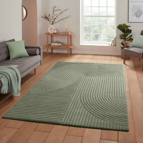 Modern vloerkleed - Eliora Japandi Groen
