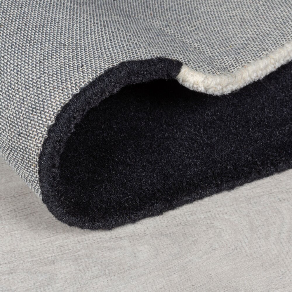 Abstract wollen vloerkleed - Monochrome Zwart/Beige Abstract wollen vloerkleed - Monochrome Zwart/Beige