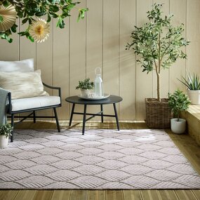 Modern binnen- en buitenkleed - Elm Leaf Beige