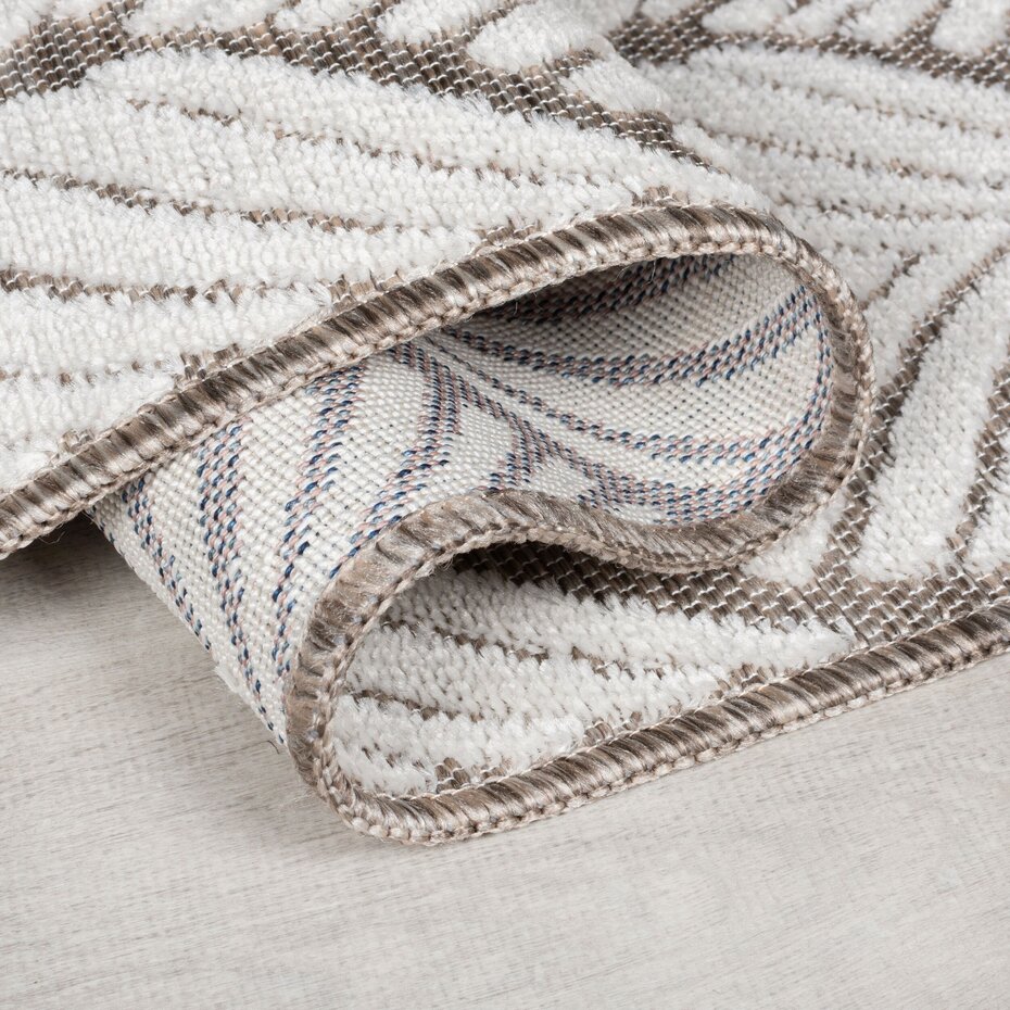 Modern binnen- en buitenloper – Elm Leaf Beige Modern binnen- en buitenloper – Elm Leaf Beige