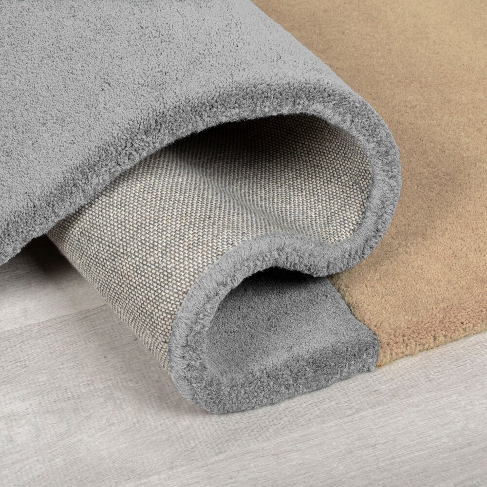 Wollen abstract vloerkleed - Lozenge Grijs/Beige Wollen abstract vloerkleed - Lozenge Grijs/Beige