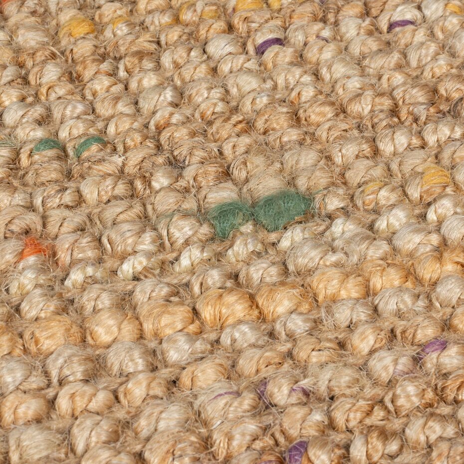 Jute vloerkleed - Boucle Multicolor Jute vloerkleed - Boucle Multicolor